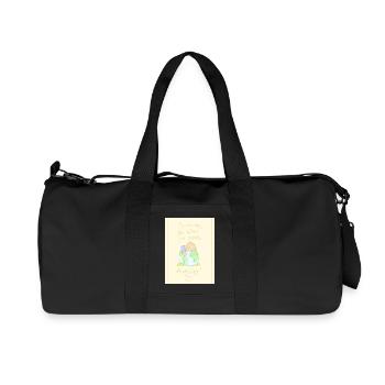 The world needs a big Hug - Recycled Canvas Sports Bag by Stanley/Stella - black - Front