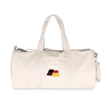 A life without pudding is not a life - Recycled Canvas Sports Bag by Stanley/Stella - natural - Front