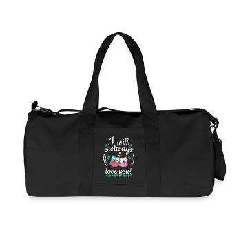 i will owlways love you owls - Recycled Canvas Sports Bag by Stanley/Stella - black - Front
