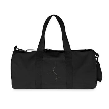 Veines dorées sur noir - Sac de sport en toile recyclée Stanley/Stella - noir - Devant