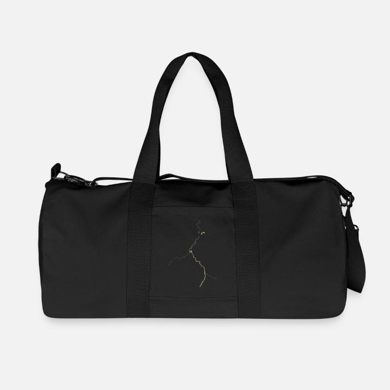 Goldene Adern auf Schwarz - Recycelte Canvas-Sporttasche von Stanley/Stella - Schwarz