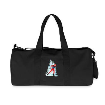 Ski de fond - Sac de sport en toile recyclée Stanley/Stella - noir - Devant