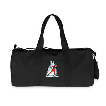 Biathlon - Recycelte Canvas-Sporttasche von Stanley/Stella - Schwarz - Vorne