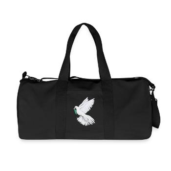 Friedenstaube Friedenssymbol - Sonja Ariel - Recycelte Canvas-Sporttasche von Stanley/Stella - Schwarz - Vorne