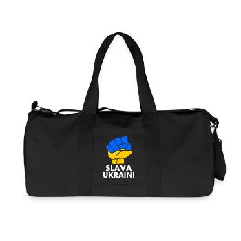 Slava ukraini - Recycled Canvas Sports Bag by Stanley/Stella - black - Front