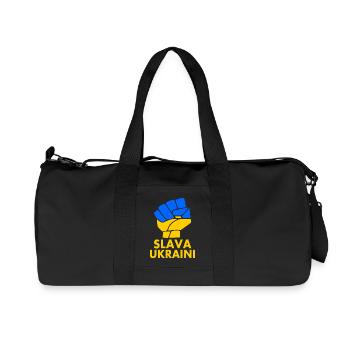 Slava ukraini - Recycled Canvas Sports Bag by Stanley/Stella - black - Front
