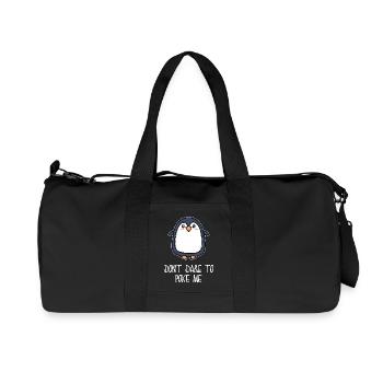 Antarktis Tier süß Pinguin Seevogel Statement - Recycelte Canvas-Sporttasche von Stanley/Stella - Schwarz - Vorne