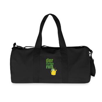 der garten ruft - Recycelte Canvas-Sporttasche von Stanley/Stella - Schwarz - Vorne