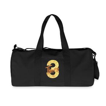 Nombre / 3 / Trois / Anniversaire / Troisième / Nombre - Sac de sport en toile recyclée Stanley/Stella - noir - Devant