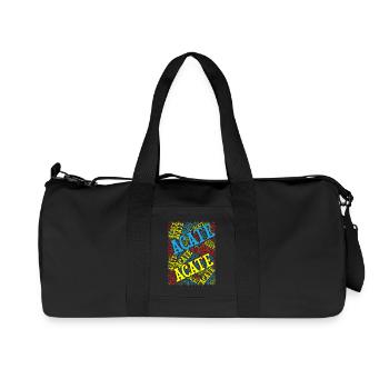 Sicilia t-shirt t-shirt Acate word cloud - Recycled Canvas Sports Bag by Stanley/Stella - black - Front