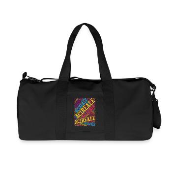 Sicilia t-shirt Acireale t shirt nuage de mots - Sac de sport en toile recyclée Stanley/Stella - noir - Devant