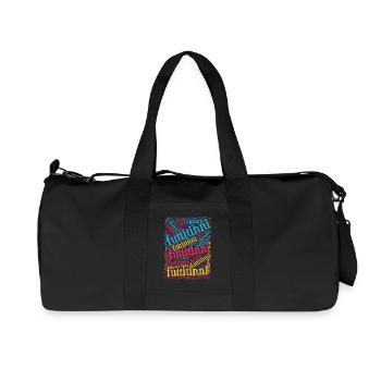 T-shirt Sicilia futtitinni t-shirt word cloud t-shirt - Sac de sport en toile recyclée Stanley/Stella - noir - Devant