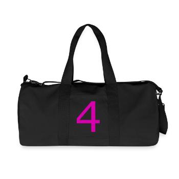 4 - Recycled Canvas Sports Bag by Stanley/Stella - black - Front