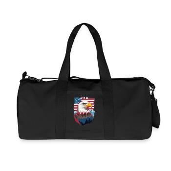 Bald eagle - Recycled Canvas Sports Bag by Stanley/Stella - black - Front