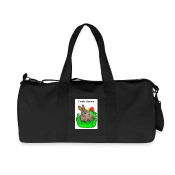 EG Bunny I Animal I Easter Bunny I Holiday I Gift - Recycled Canvas Sports Bag by Stanley/Stella - black - Front