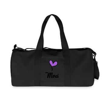 MERCI. MAÎTRESSE. MAÎTRE. MERCI MAÎTRESSE - Sac de sport en toile recyclée Stanley/Stella - noir - Devant