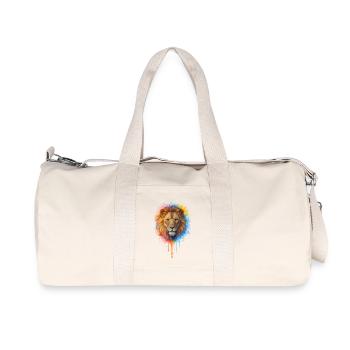 Lion à l’aquarelle - Sac de sport en toile recyclée Stanley/Stella - blanc naturel - Devant