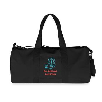 The key to success - Recycled Canvas Sports Bag by Stanley/Stella - black - Front