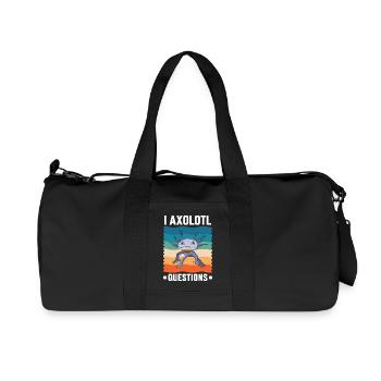 Axolotl - Sac de sport en toile recyclée Stanley/Stella - noir - Devant