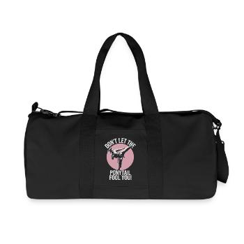 La force dans chaque coup - Sac de sport en toile recyclée Stanley/Stella - noir - Devant