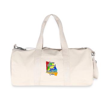 Être différent donne de la couleur au monde - Sac de sport en toile recyclée Stanley/Stella - blanc naturel - Devant