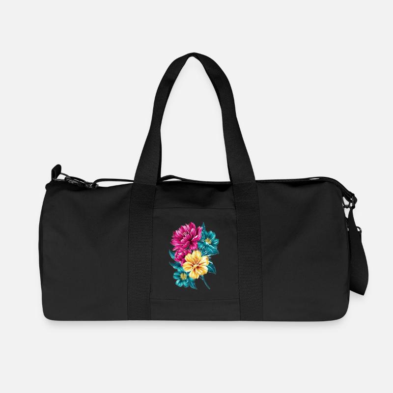 Blumenstrauß - Recycelte Canvas-Sporttasche von Stanley/Stella - Schwarz
