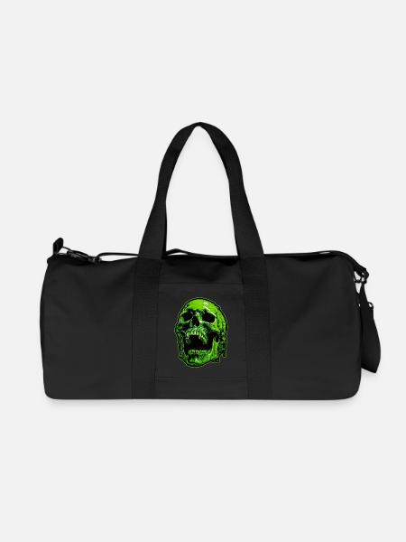 Green Vampire Skull - Recycled Canvas Sports Bag by Stanley/Stella - black