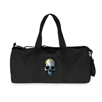 Skull - Recycelte Canvas-Sporttasche von Stanley/Stella - Schwarz - Vorne