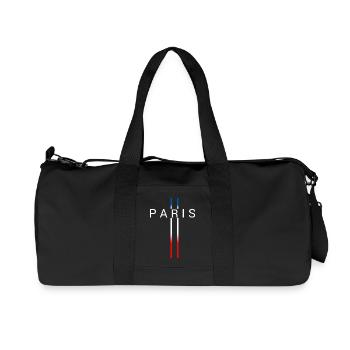 FRANCE - Recycled Canvas Sports Bag by Stanley/Stella - black - Front