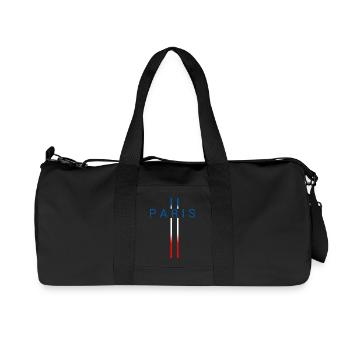 Paris - Sac de sport en toile recyclée Stanley/Stella - noir - Devant