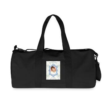 Picture frame light blue - Recycled Canvas Sports Bag by Stanley/Stella - black - Front