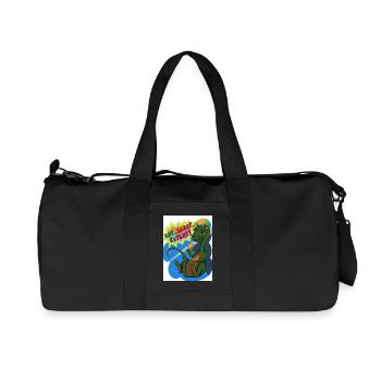 Eat sleep repeat - Recycled Canvas Sports Bag by Stanley/Stella - black - Front