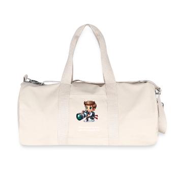 Hobby Photographer - Recycled Canvas Sports Bag by Stanley/Stella - natural - Front