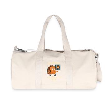 Alors maman, je déménage maintenant ! À sa première maison. - Sac de sport en toile recyclée Stanley/Stella - blanc naturel - Devant