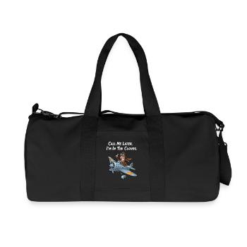 Funny Pilot: I'm in the clouds! - Recycled Canvas Sports Bag by Stanley/Stella - black - Front
