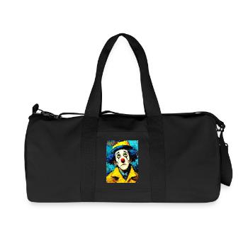 "Sad Clown" by van Gogh - Recycled Canvas Sports Bag by Stanley/Stella - black - Front