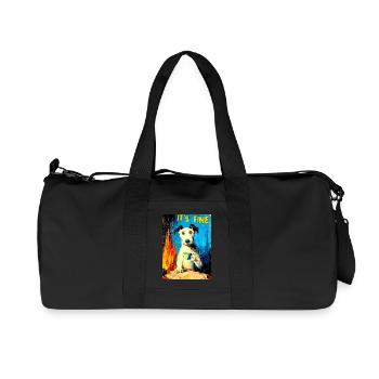 « C’est bien » de van Gogh - Sac de sport en toile recyclée Stanley/Stella - noir - Devant