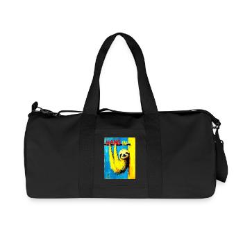 « Accrochez-vous » de van Gogh - Sac de sport en toile recyclée Stanley/Stella - noir - Devant