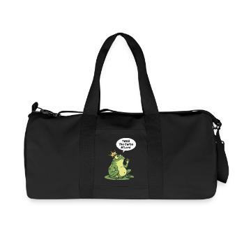 Regal Frog Carbohydrate King Design - Recycled Canvas Sports Bag by Stanley/Stella - black - Front