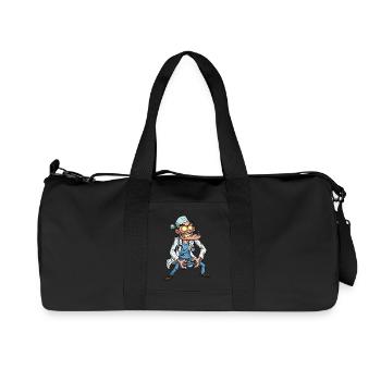 Mad Doctor Gamer | Gambles jour et nuit - Sac de sport en toile recyclée Stanley/Stella - noir - Devant