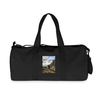 Sunset in the mountains - Recycled Canvas Sports Bag by Stanley/Stella - black - Front