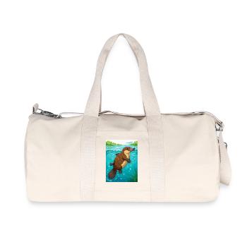 Platypus Australia’s natural wonder  - Recycelte Canvas-Sporttasche von Stanley/Stella - Naturweiß - Vorne