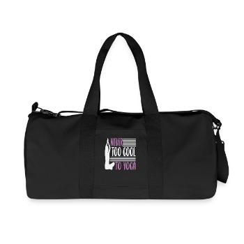 Never to cool to yoga - Recycled Canvas Sports Bag by Stanley/Stella - black - Front