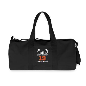 C’est dire à quel point vous avez l’air bien à 19 - Sac de sport en toile recyclée Stanley/Stella - noir - Devant