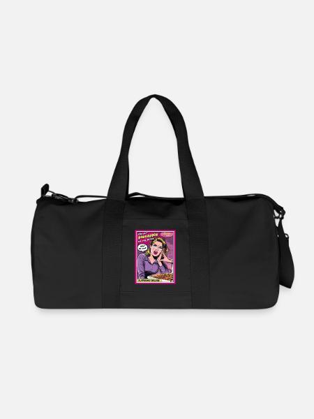 Pas d’ananas sur la pizza - Sac de sport en toile recyclée Stanley/Stella - noir