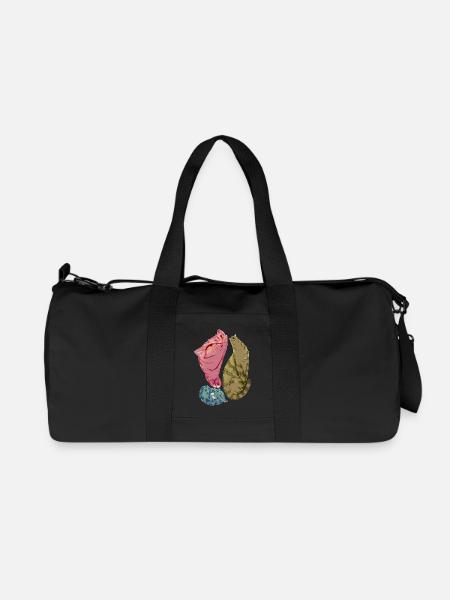 Triade von weichen Katzen in Pastellfarben - Recycelte Canvas-Sporttasche von Stanley/Stella - Schwarz