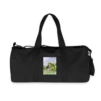Prinzessin und Drachenwiese Bund - Recycelte Canvas-Sporttasche von Stanley/Stella - Schwarz - Vorne