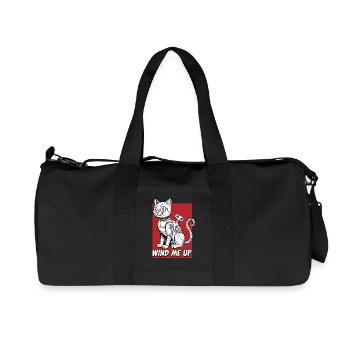 Wind Me Up Cat Robot - Recycled Canvas Sports Bag by Stanley/Stella - black - Front