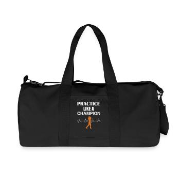 Golf - Recycelte Canvas-Sporttasche von Stanley/Stella - Schwarz - Vorne