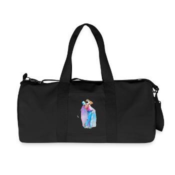 Sport golf player - Recycled Canvas Sports Bag by Stanley/Stella - black - Front